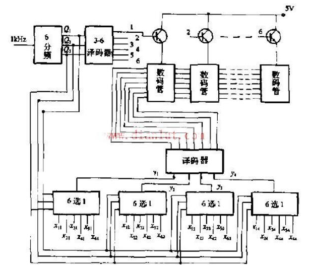 数字钟电路图以及工作原理xxxx