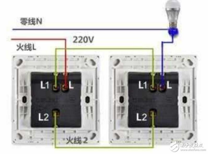 双控开关原理图，双控开关接线图的三种接法xxxxxxxxxx